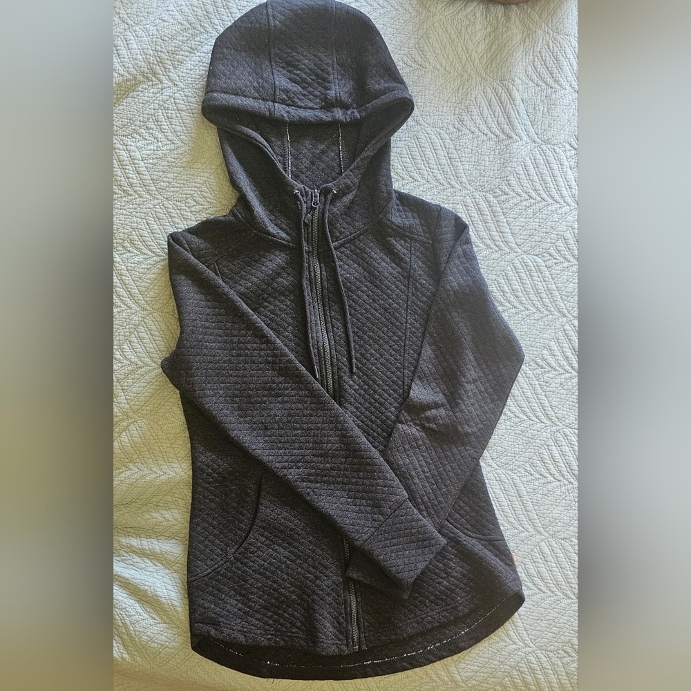 Avalanche Charcoal Quilted Hoodie